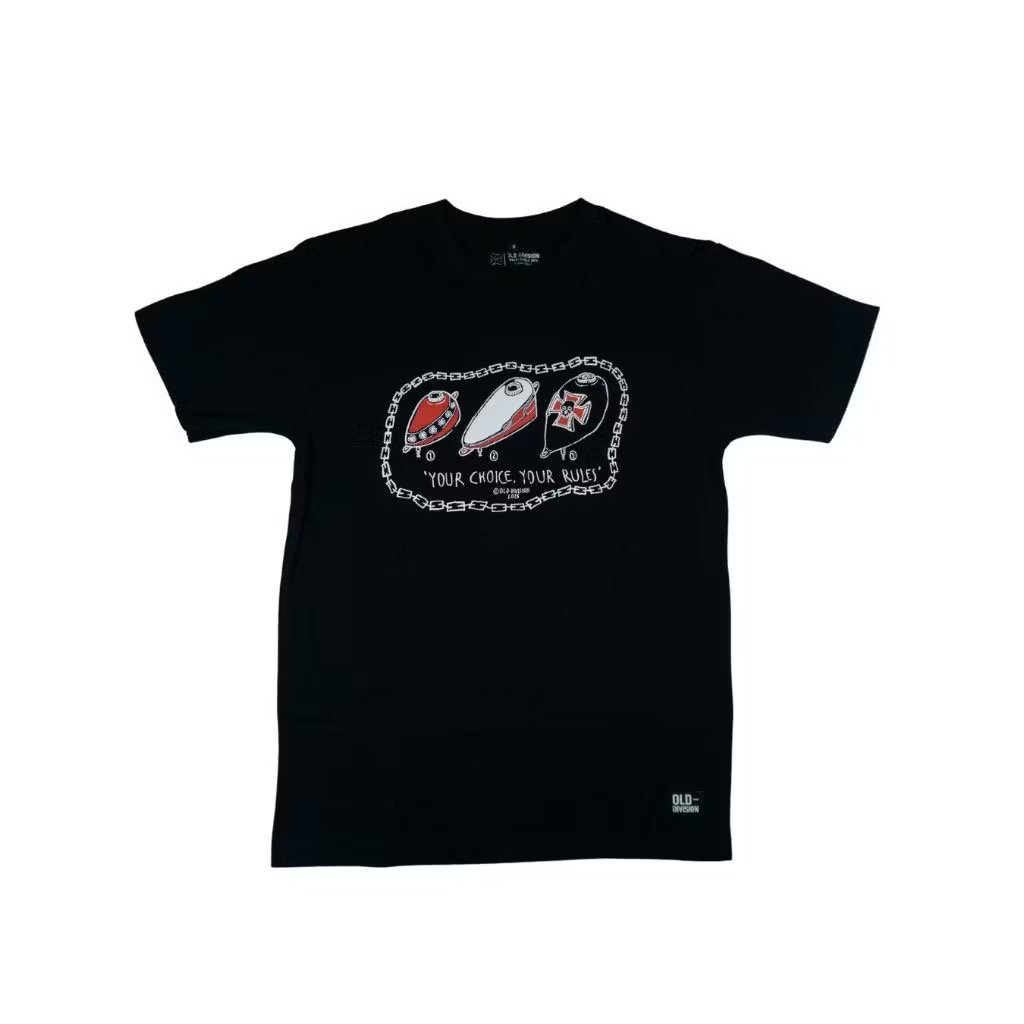 T-Shirt Raw Gastank Black Old Division TS Raw Gastank BK